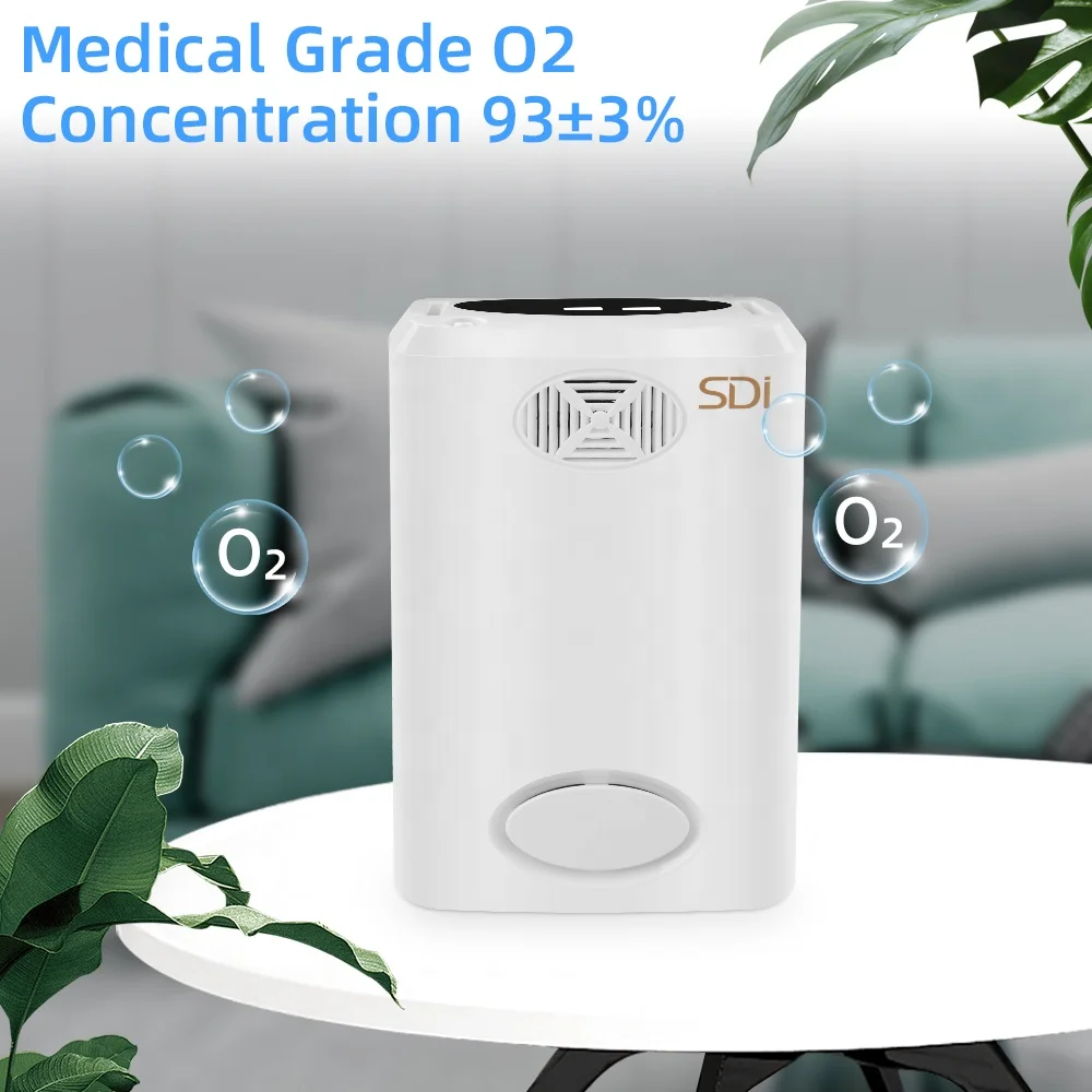 Portable Oxygen Concentrator Battery Oxygen Generator Household Oxygen Bar Air Purifier with Bag Li Battery Car Charger