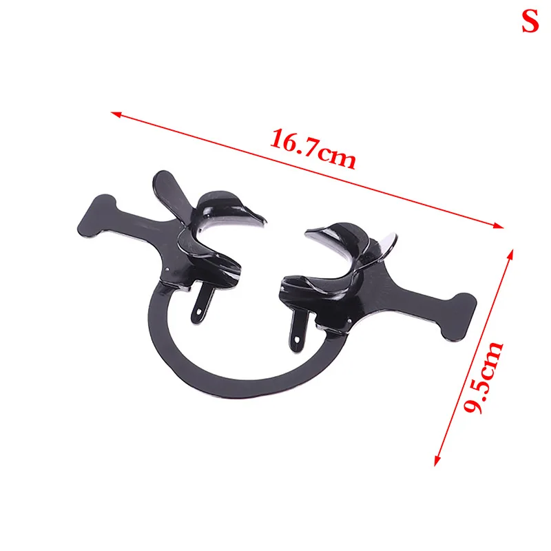 Dental Cheek Lip Retractor Mouth Opener C-Shape with Handle White Small/Big (big)