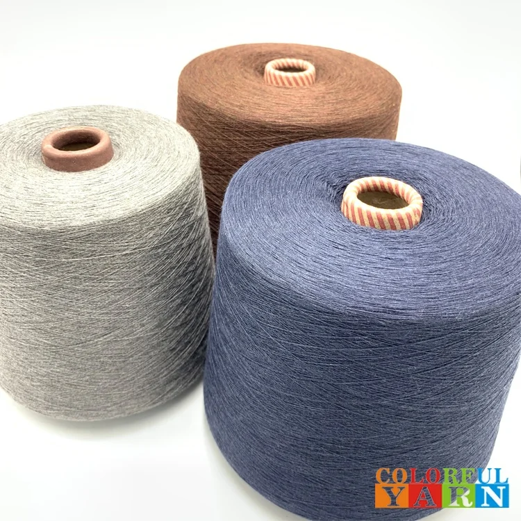 100% Cashmere yarn 2/26Nm,2/16Nm dyed color cashmere yarn for Socks knitting,T-shirts & other knitting
