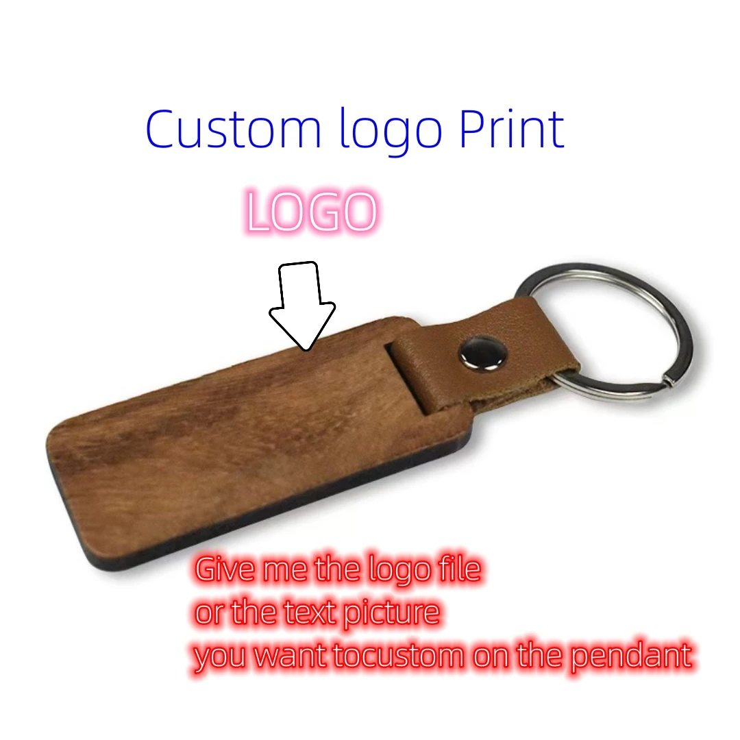 Qiuhan Wooden Keychain Blank Wood Keychains For Personalized DIY Crafts For DIY Key Chains, Christmas