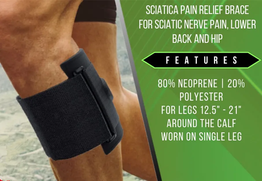 Plus Acupressure System Sciatica Pain Relief Brace For Sciatic Nerve Pain Lower Back Hip- Knee Brace With Pressure Pad Targeted