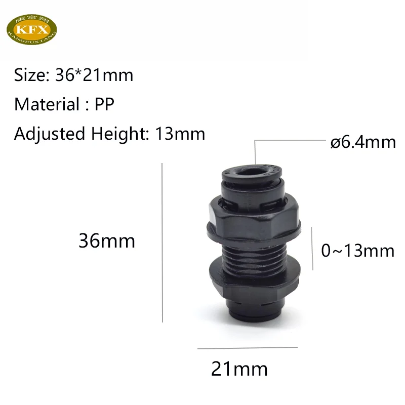 1/4' Quick Pushing Connection Reverse Osmosis RO Water System Fitting T Shape Elbow Connector