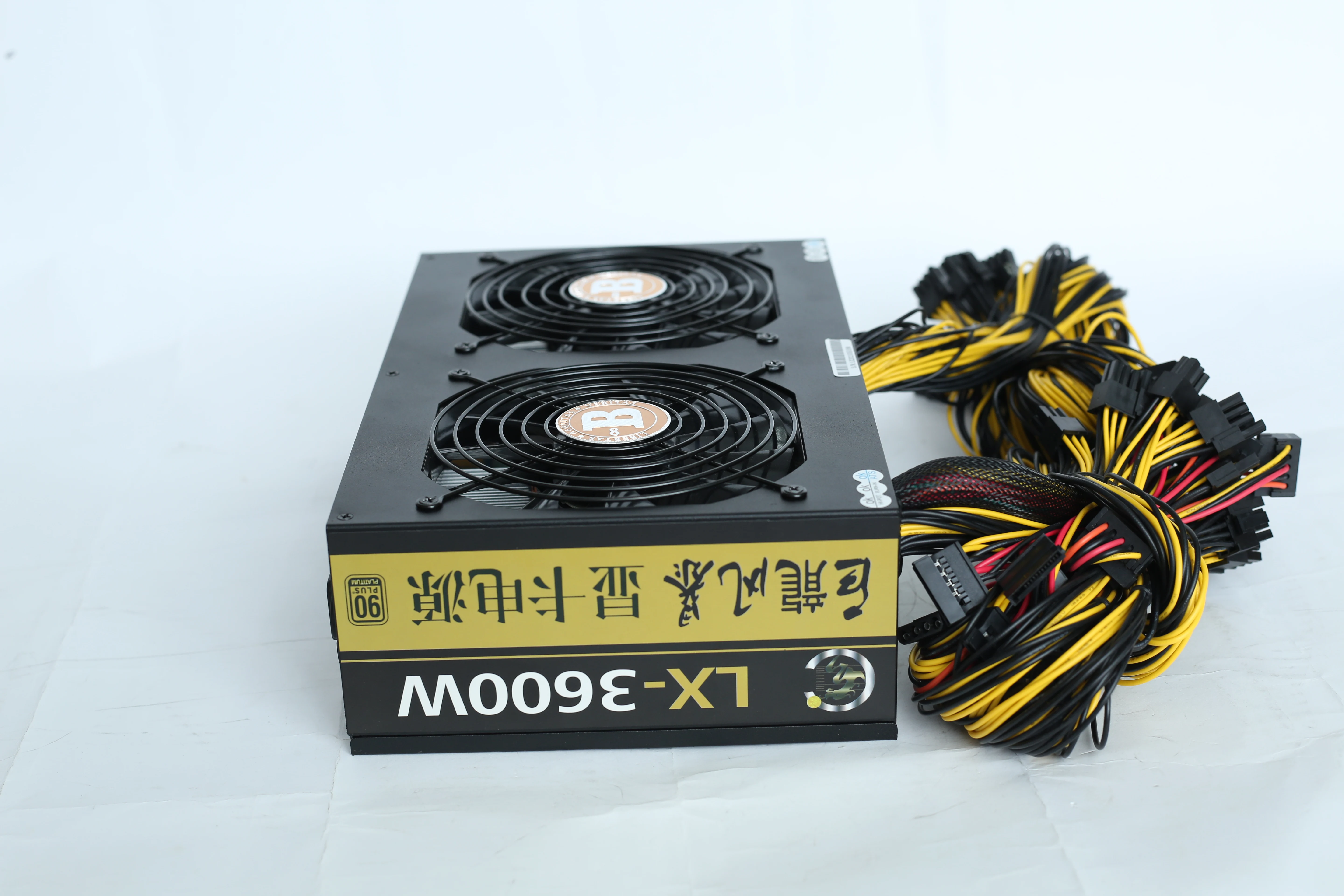 3600W Rated PC Power Supply 2600W PSU Computer 12 GPU Server ATX Rendering Equipment 8PIN*2+4PIN 90 Plus LX3600W