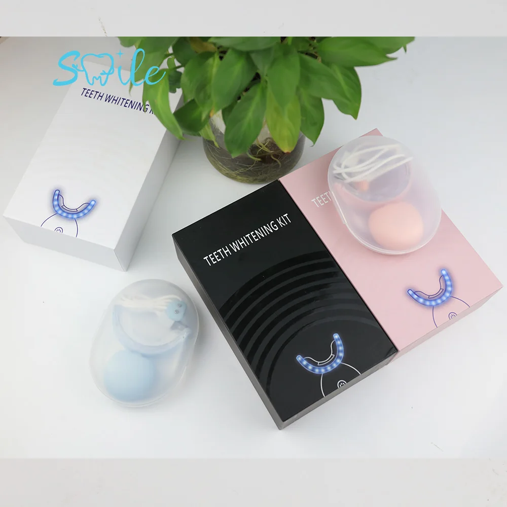 Factory Supply Customized Professional Teeth Whitening Led Kit 16leds 32leds Blue and Red Light