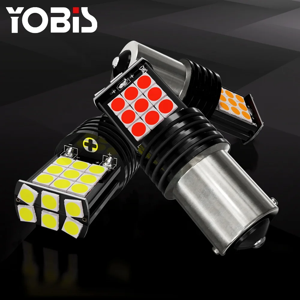 1156 BA15S 1157 BAY15D T20 7443 3030 24SMD Canbus поворотный свет угловые огни