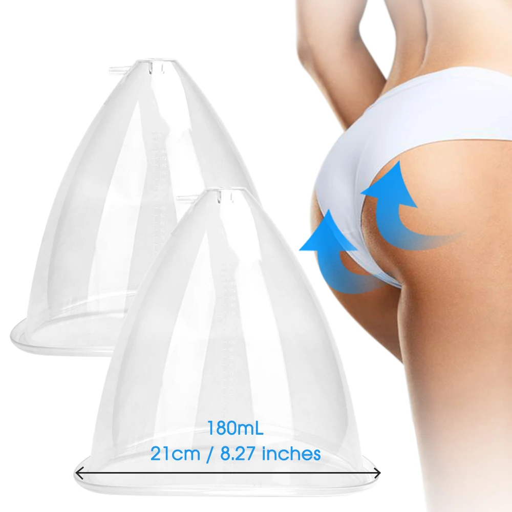 Buttock Breast Enhancement Massager XL Butt Cups Lift Enlargement Extra XXL Large Vacuum Suction Cups