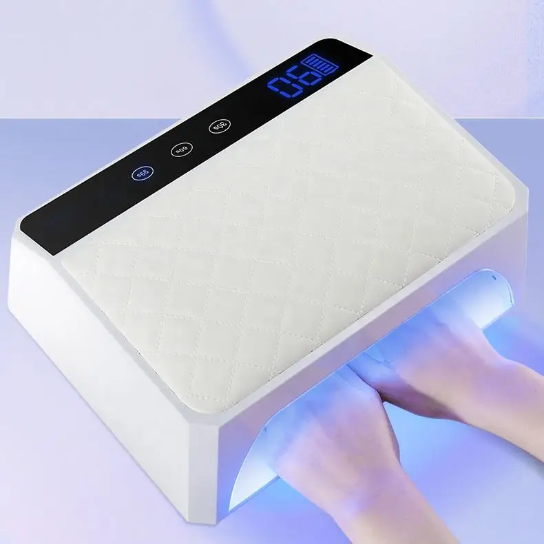 178W Cordless Gel Nail Light With Hand Pillow Customize Logo Portable Flash Cure Rechargeable UV LED Nail Lamp Professional