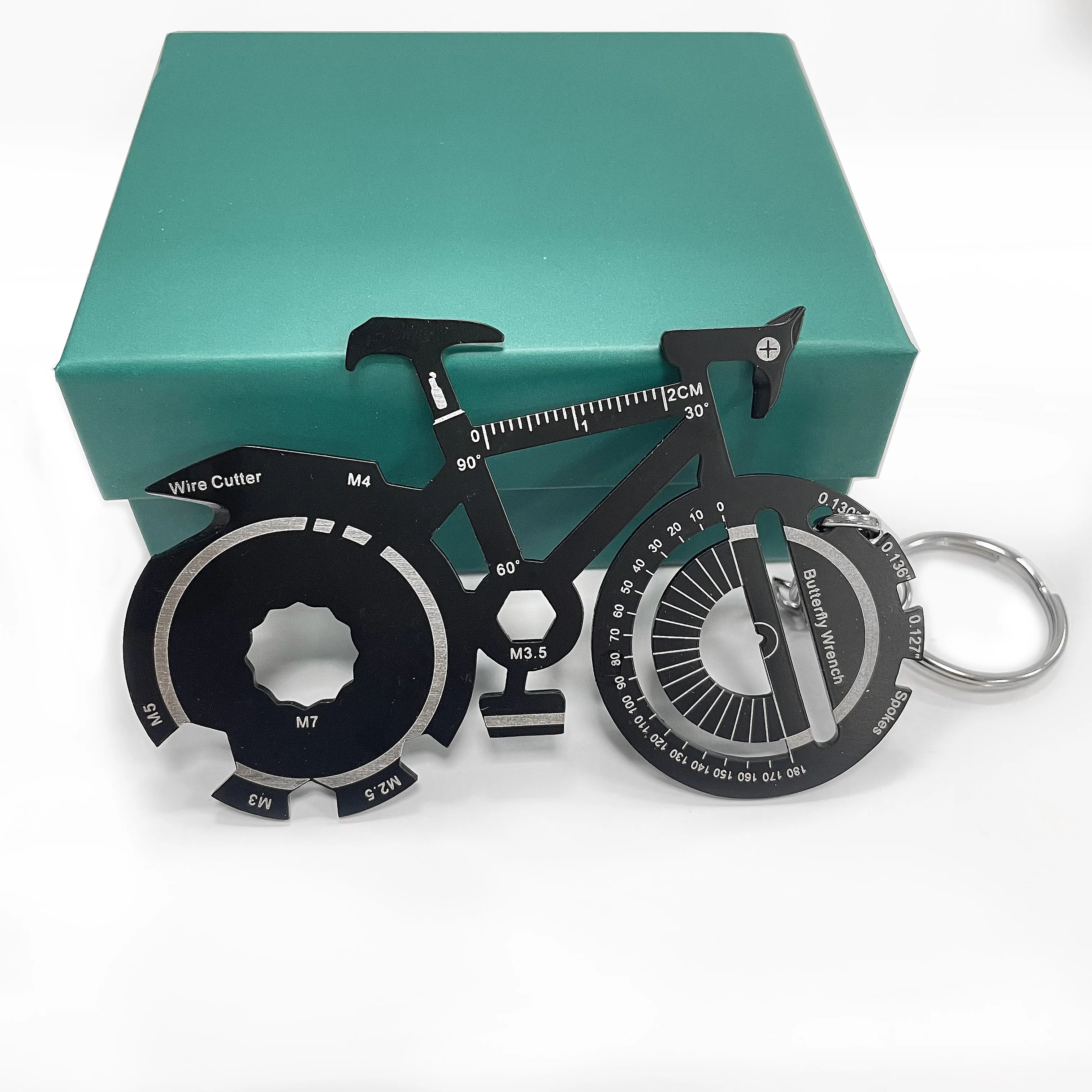 Подарок для подарка, рекламное снаряжение EDC для кемпинга, 20 в 1, карточка для многофункционального велосипеда