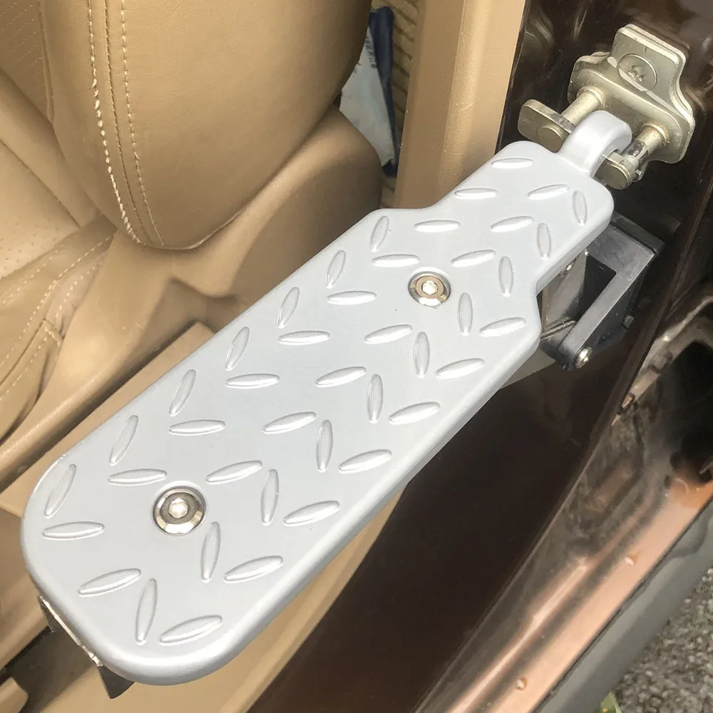 Universal Fit Car Door Step Adjustable Foldable Roof Rack Door Step Both Feet Stand Pedal Ladder