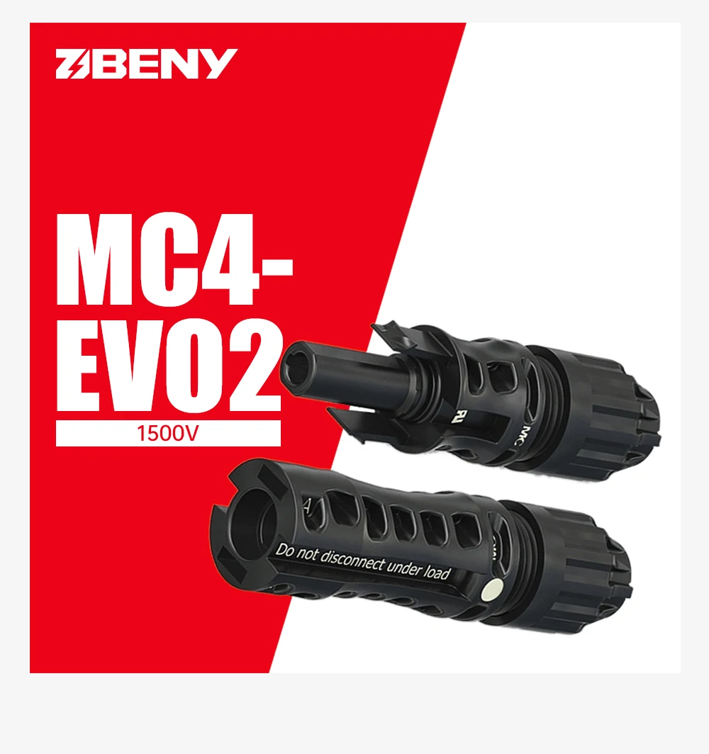 BENY Pin провод водонепроницаемый MC4-Evo 2 фотоэлектрический разъем 1500 В DC кабель MC4 для солнечной PV панели системы с 5 лет гарантии