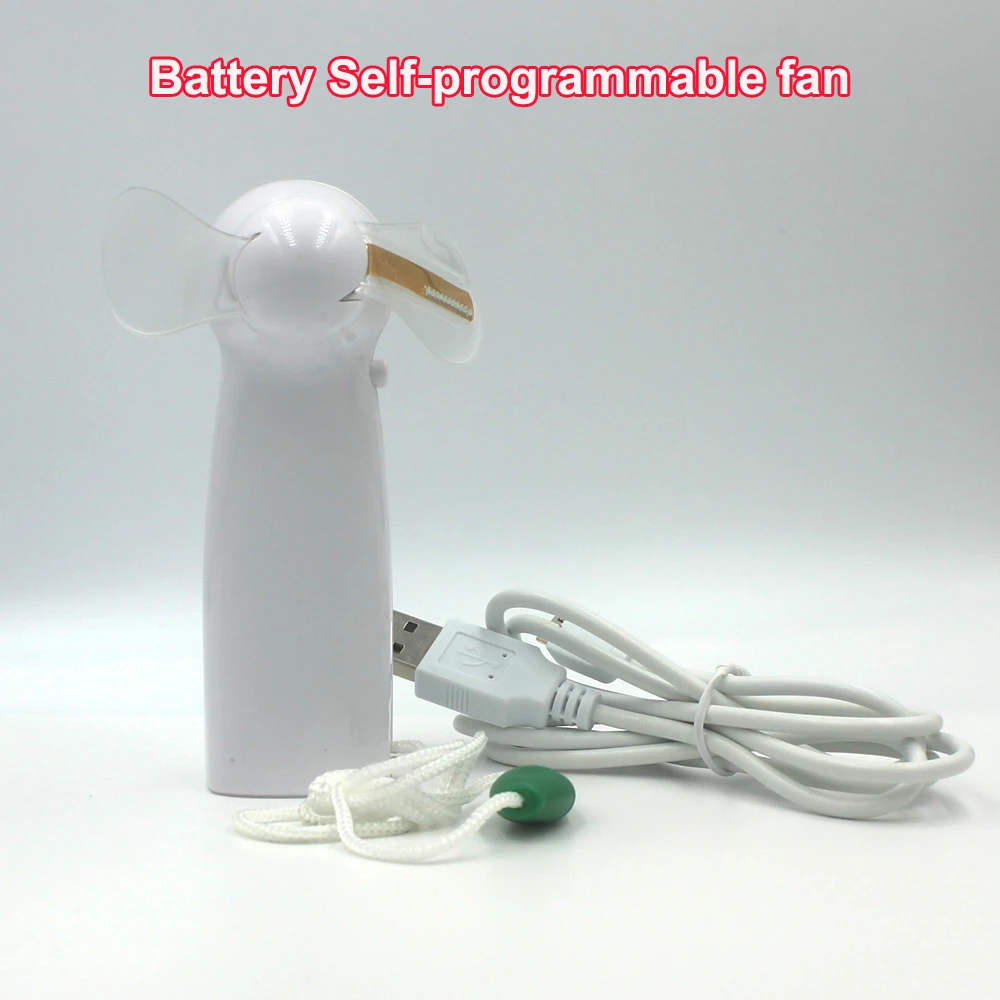 Cheap Price Electric Mini Fan With Led Message Display Air Cool Small Portable Handheld Battery Fans