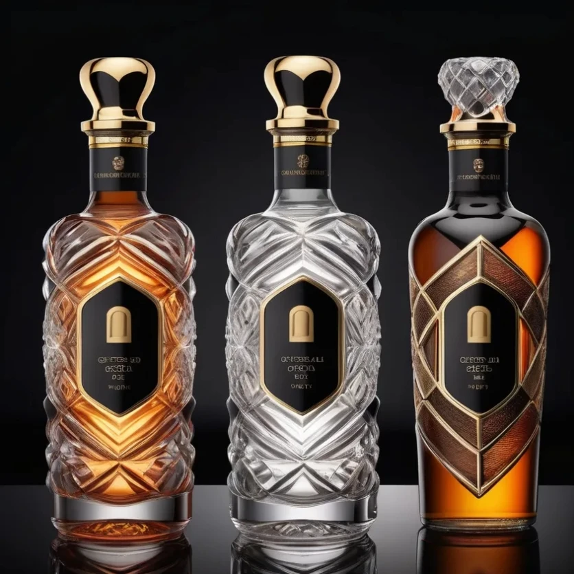 Оптовая цена бутылка Виски Ром Текила Xo Glass Spirit бренди бутылки ликера