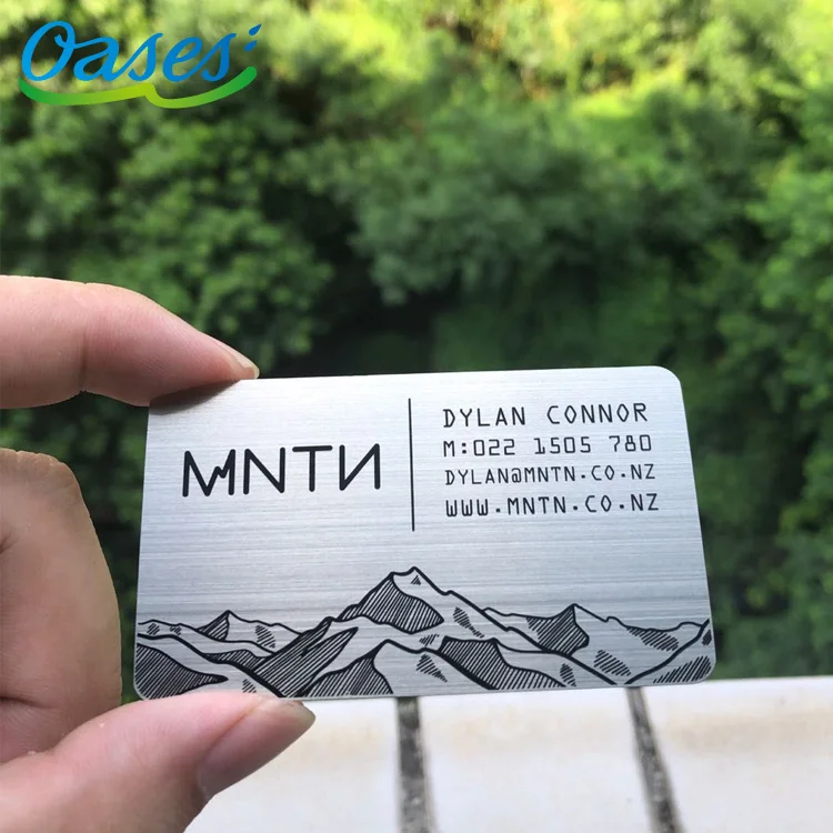 Custom Design Metal visiting Cards With MOQ 100pcs