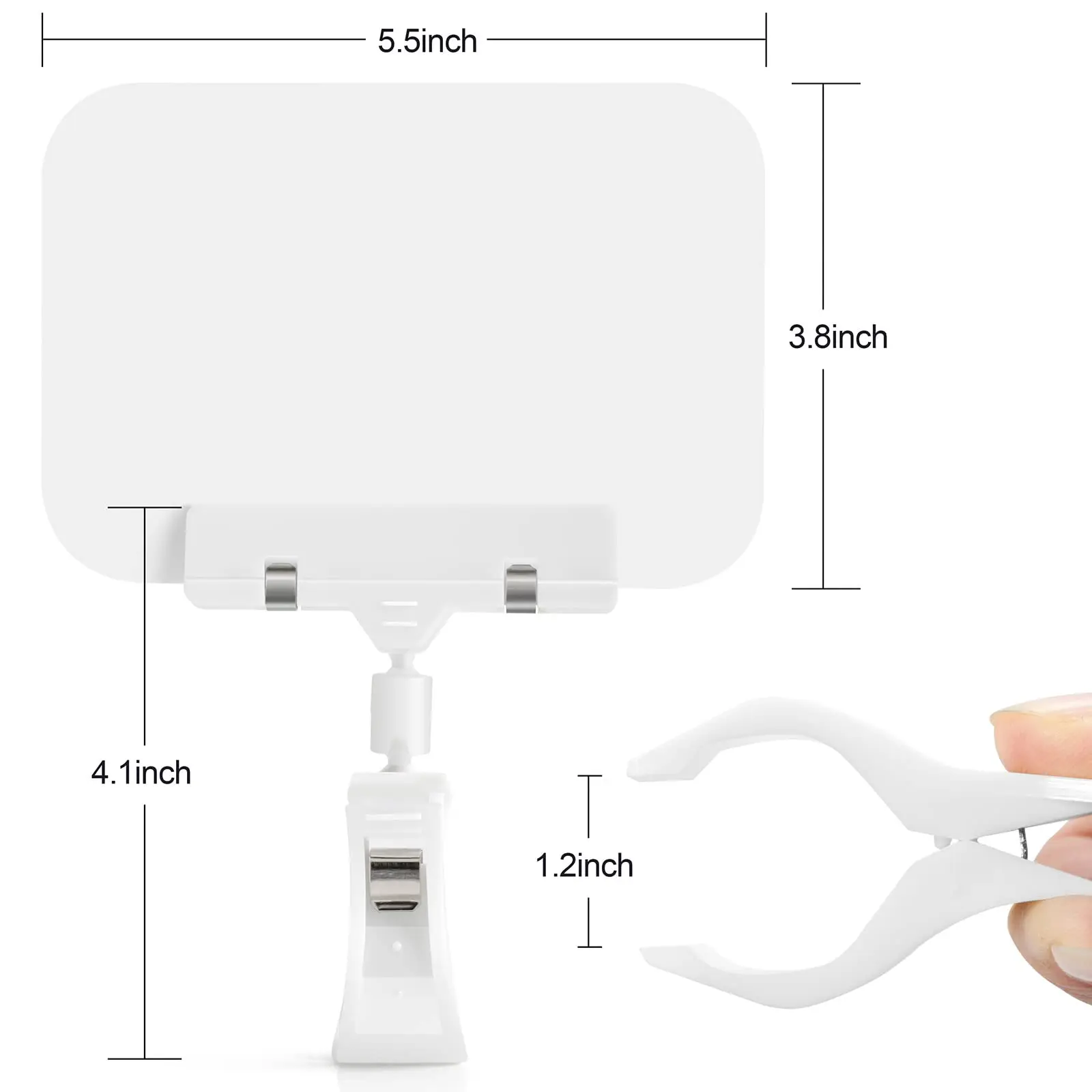 Clip-On Sign Holder Merchandise Sign Clips Pop Label Retail Merchandise Rack Sign Double Holding Clamp Price Tag Display