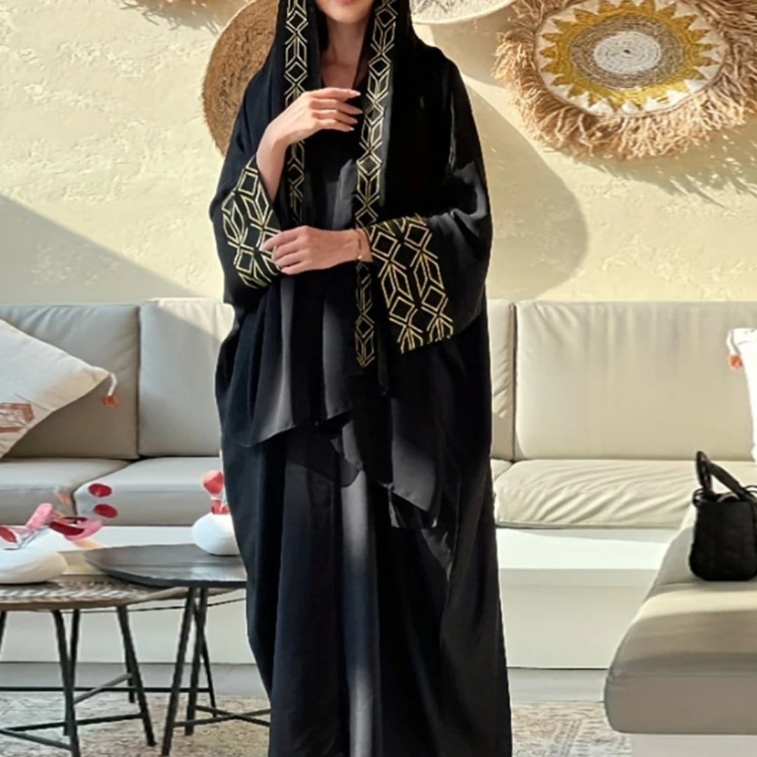 New elegant cardigan bat sleeve Muslim women abaya