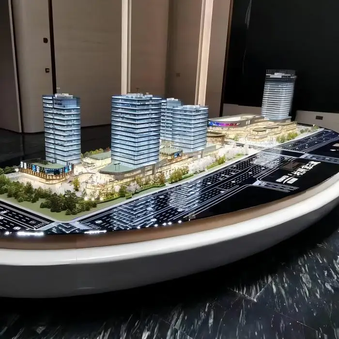 Индивидуальные офисные здания архитектура 3d миниатюрные архитектурные масштабные модели сборных зданий