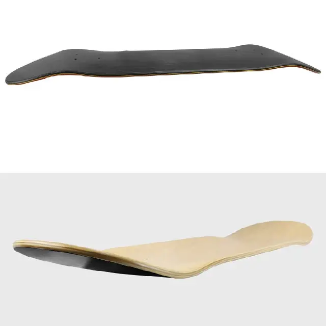 
high quality Hard rock Canadian maple 7 ply skateboard deck with 1 layer stained for Skate Shop 