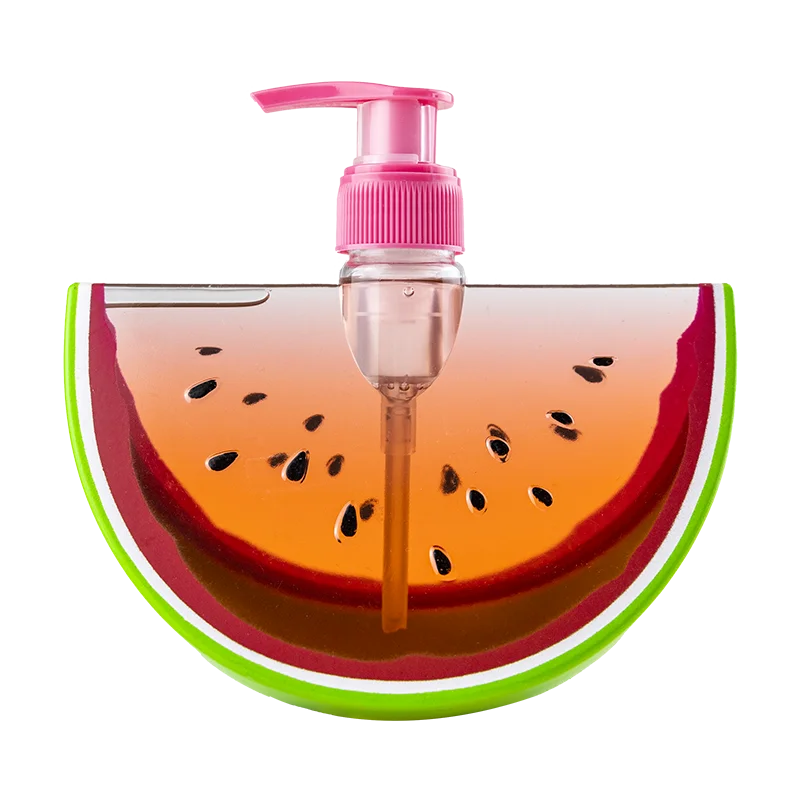 Fruit bottle 350ml watermelon shaped hand liquid soap several colors for choose customized designs
