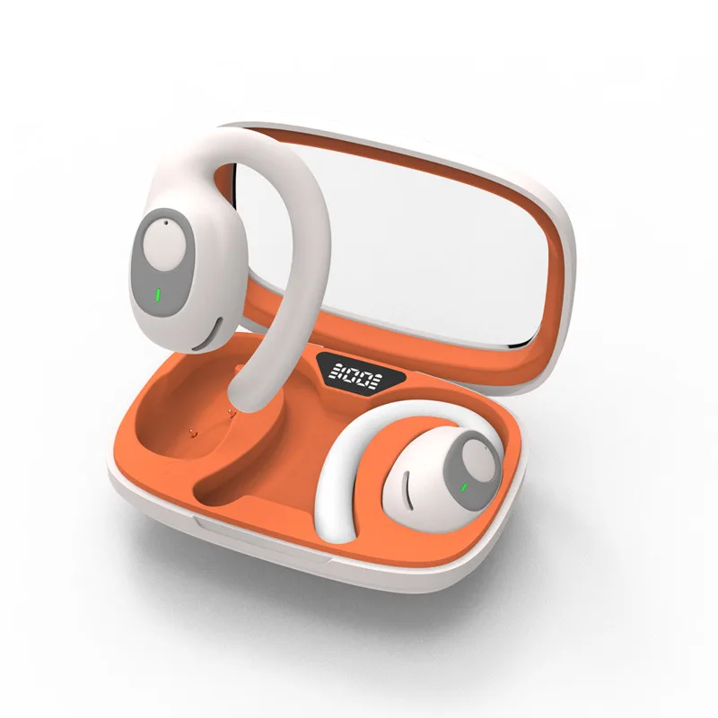 Wireless Earbuds Open-Ear Sports Headphones X5 TWS Earbuds Transparent Case Earbuds Colorful Light TWS Sports Wireless Earphone