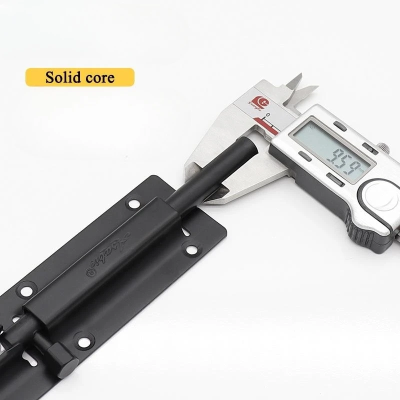 Black stainless steel minimalist safety door and window lock catch household wooden door old-fashioned door bolt