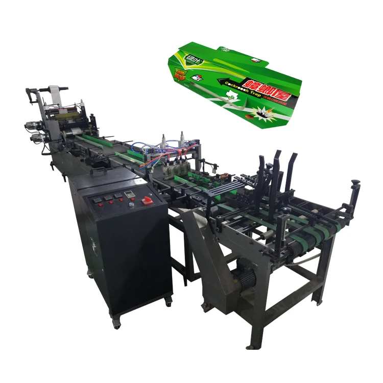 Full automatic Machine for producing mouse glue trap pad rat trap and insect glue trap making machine