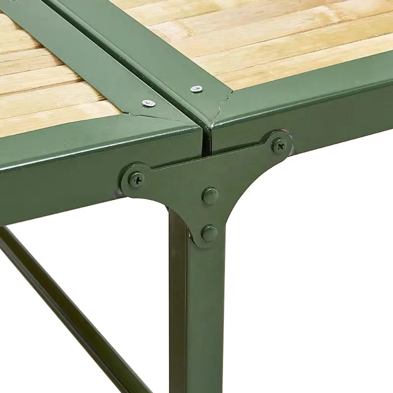 Solid Wood Bed Board 1.2m Household Simple Double Nap Escort Bed Reinforced 1m Small Single Iron Frame Folding Bed