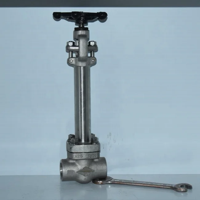 Cryogenic Stainless Steel SS304 Flange Pressure Regulating Control Long Stem Shaft Low Temperature Stop Globe Valve
