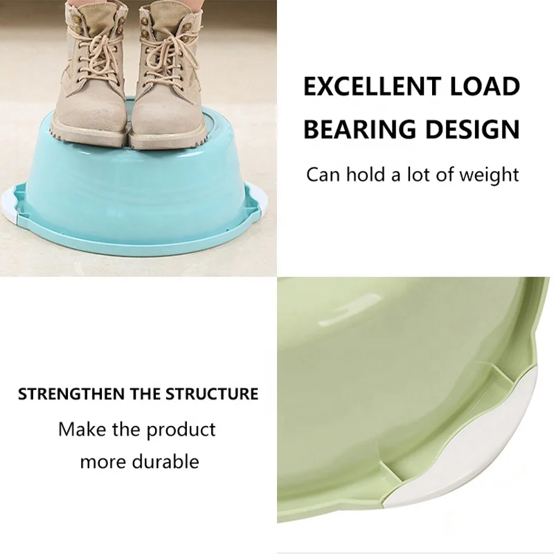 Strong Durable Foot Bath Tub Different Sizes Stacking Basin PP Washing Kitchen Plastic Basin Wash