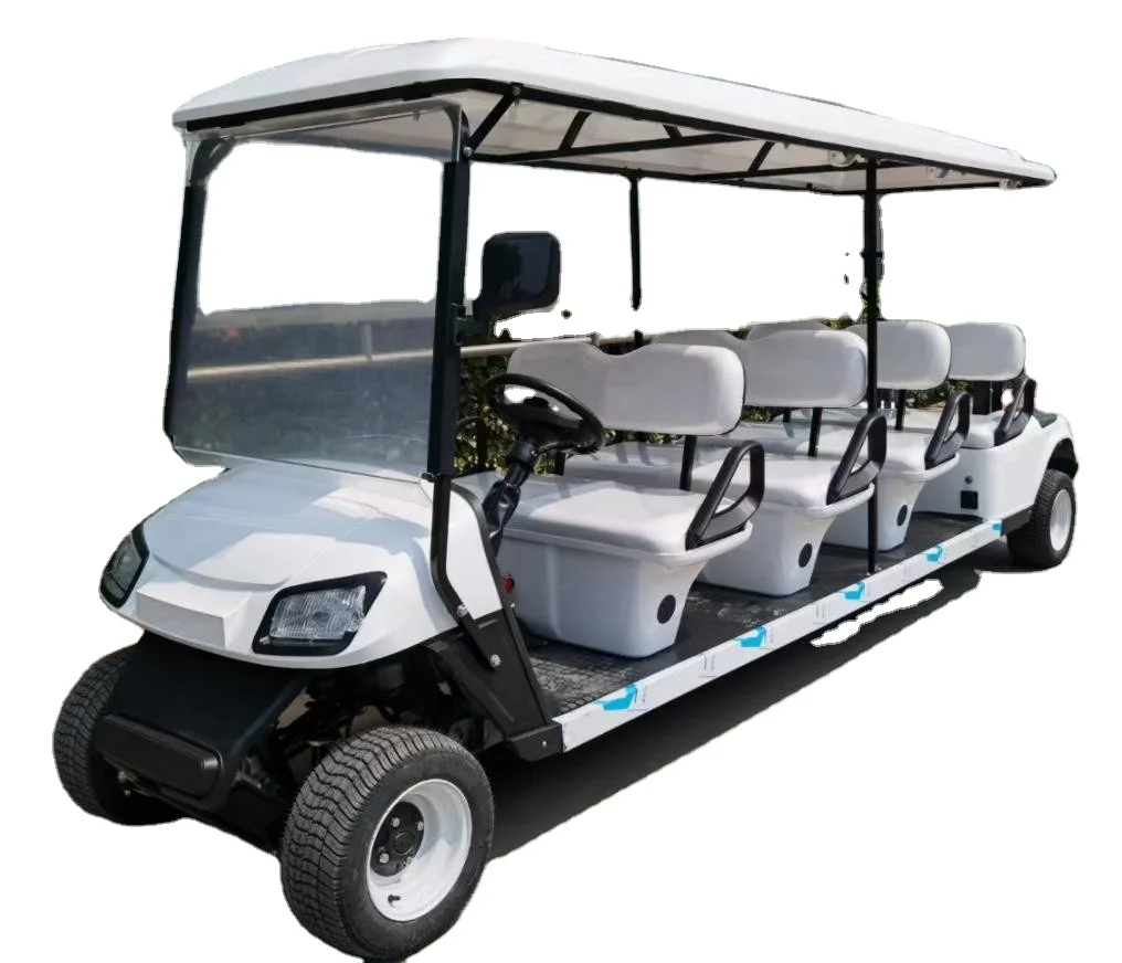 The factory price 8 seats electric golf cart buggy Club car with solar panel charging made by factory directly