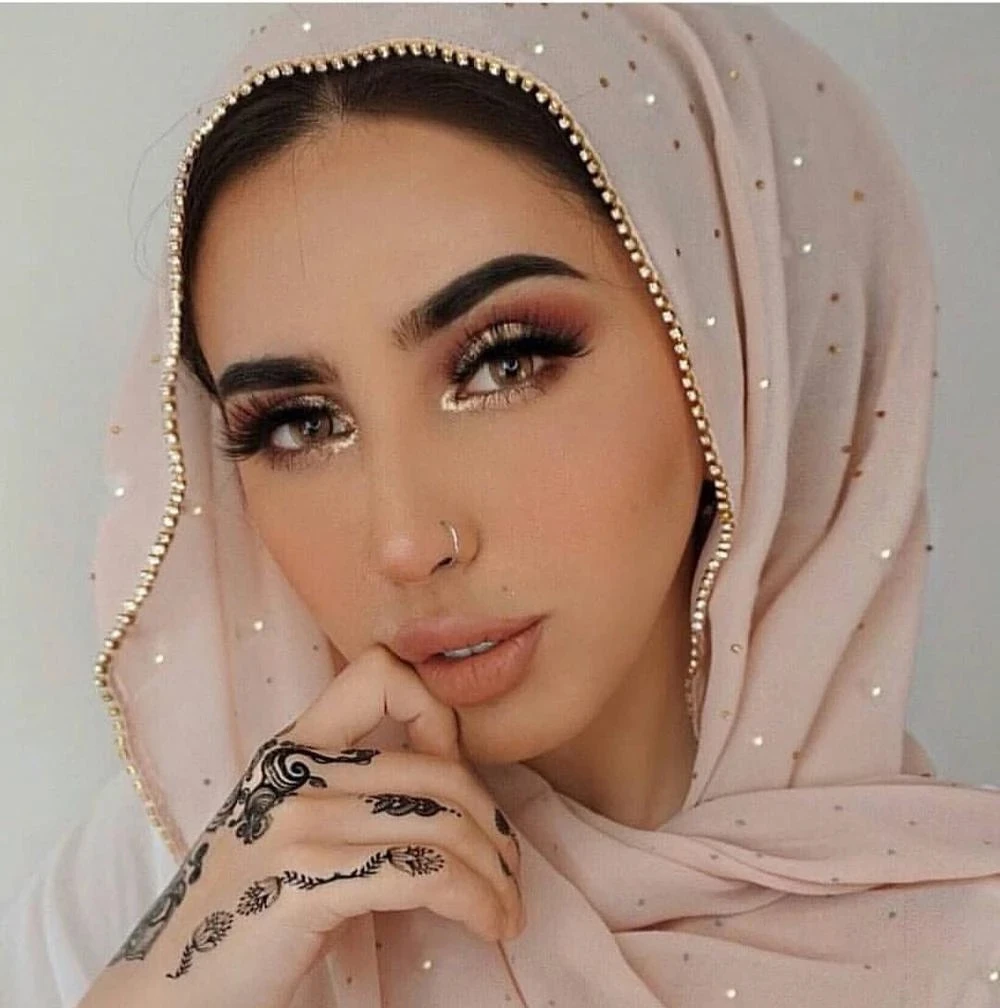 Lain Pearl Bubble Chiffon Diamond Rhinestone Shawl Scarf High Quality Shimmer Beads Headband Wrap Foulard Muslim Hijab Sjaal