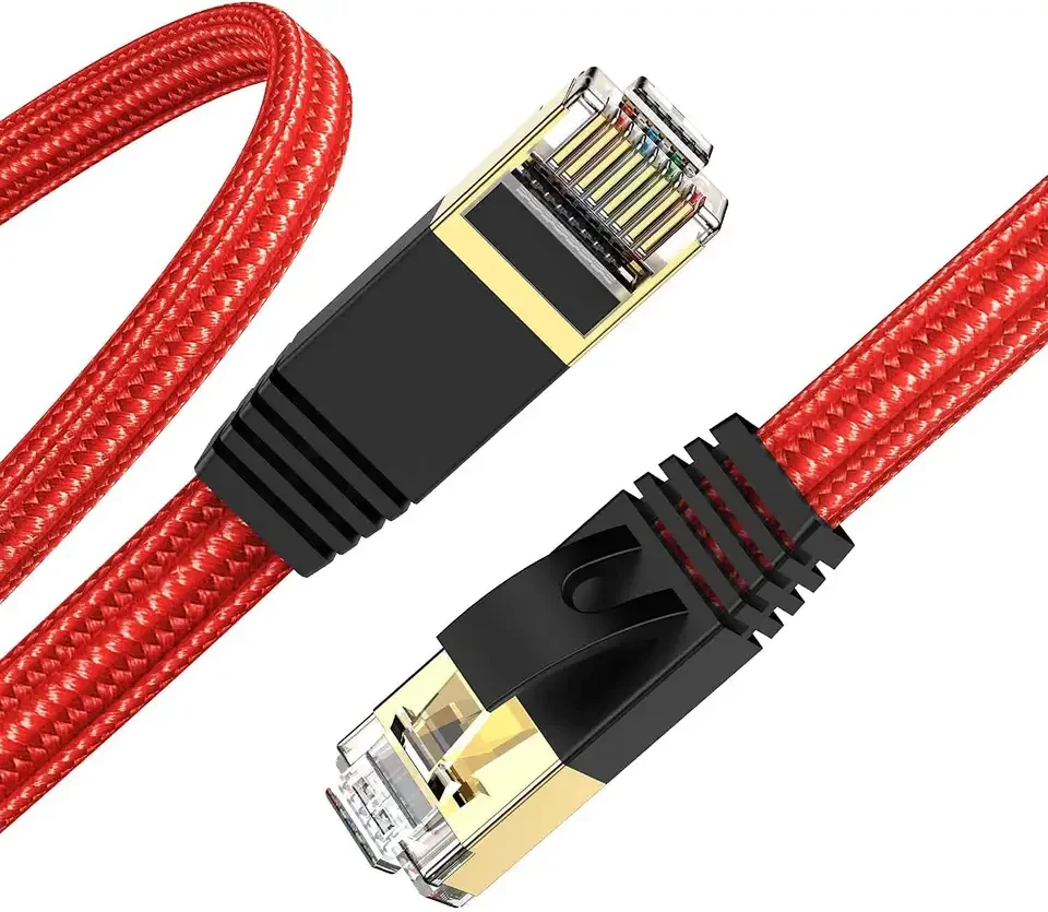 Factory Price 10 Gbps Nylon Cable Network Customized 1M 3M RJ45 Data Transfer Ethernet Cables