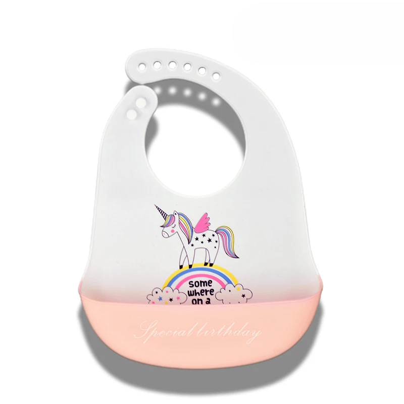 
Fashionable silicon Baby Bib Waterproof Infant Bibs Newborn Feeding Cloth Toddle Boys Girls Adjustable Different Styles of Bibs 