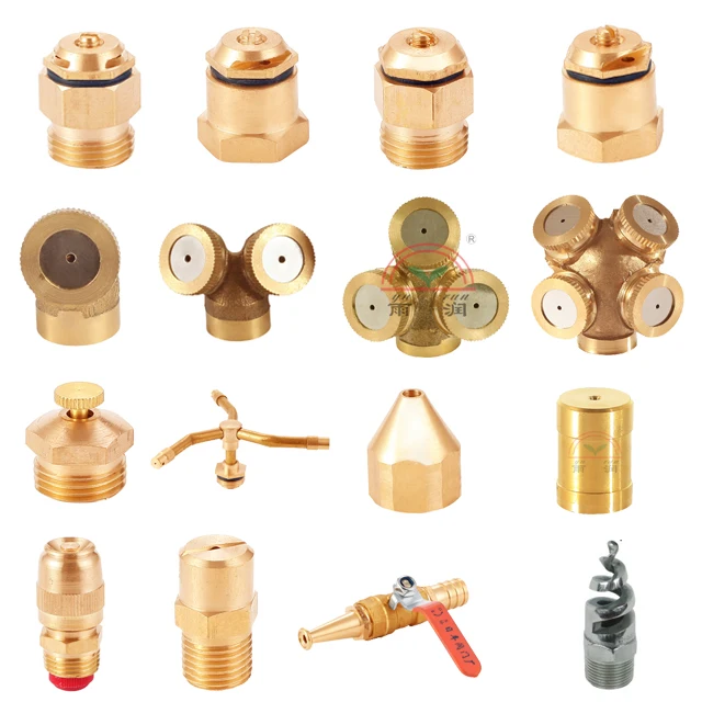 1/2' brass micro spray bullet-shape water nozzle fog mist water nozzle