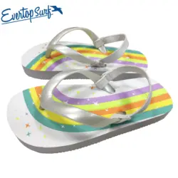 Limited Time Discount Polychromatic Cartoon Print Flip Flop For Kids Summer Flip Flop Fashion Beach Sandal Shoes