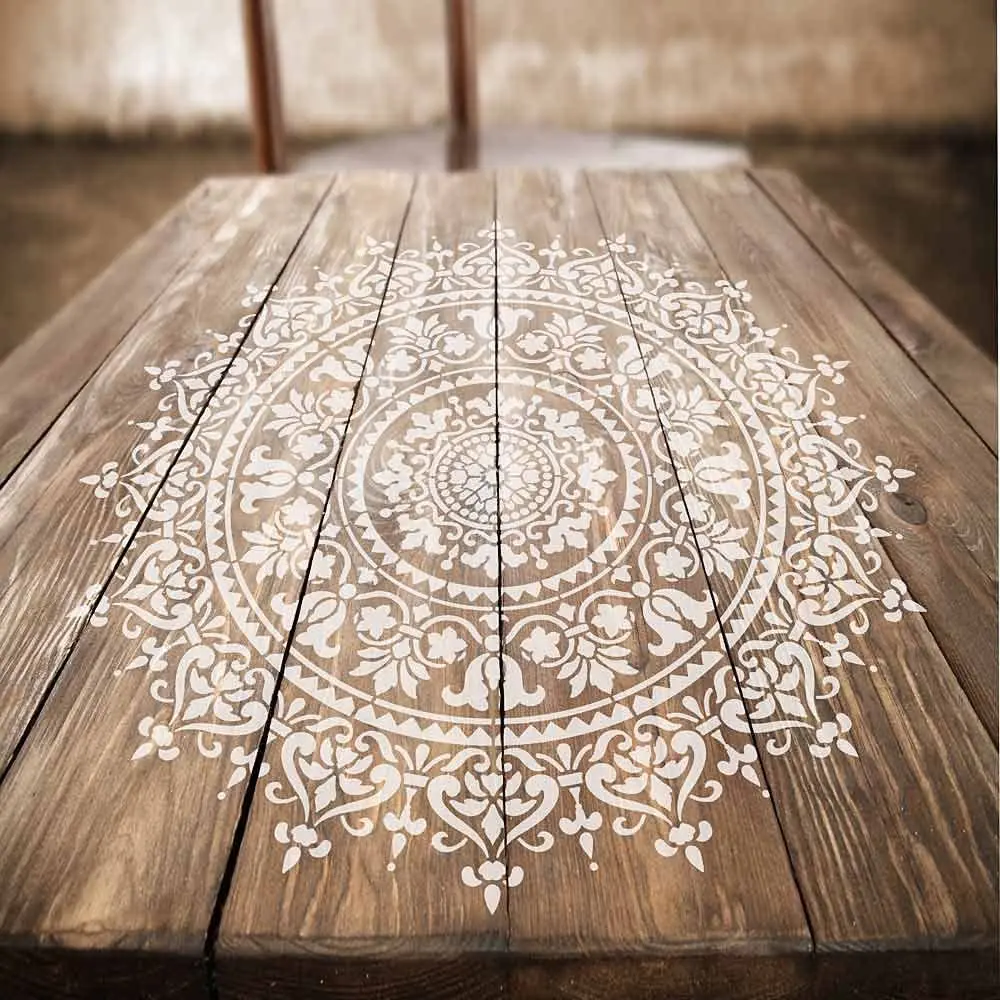 Mandala Stencil Template - Reusable Large or Small Mandala Sizes for Crafts - Perfect Wall Stencils for Home Decor