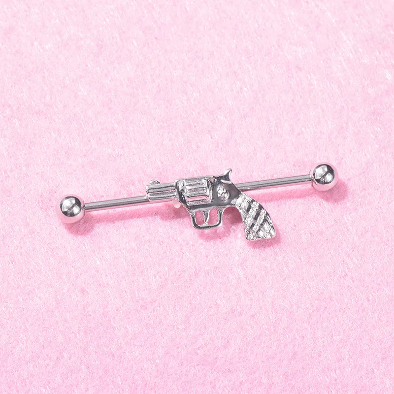 Серьги-гвоздики из нержавеющей стали для пистолета 14 калибра 38 мм 2020