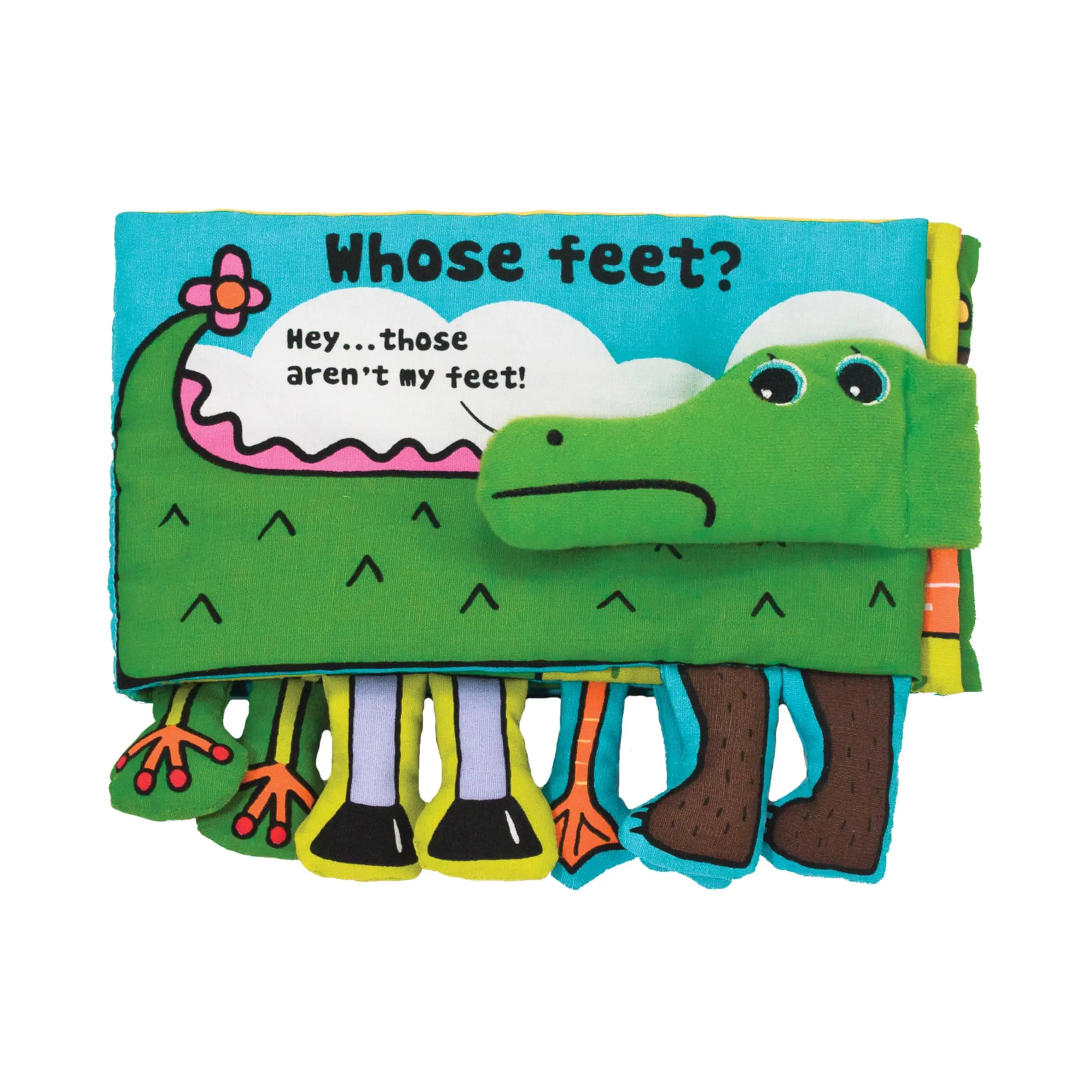 Custom Animal Bath Story Soft Toys Child Kids Children First Year Early Education Cloth Fabric Memory Baby Book 0-18M Whose Feet