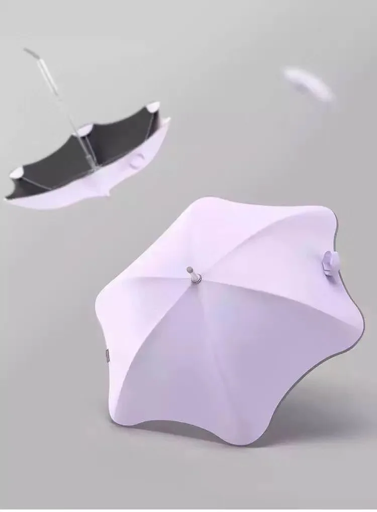 golf umbrella new design Safety Round Corner umbrella with logo prints for promotion gift use straight umbrella manufacture