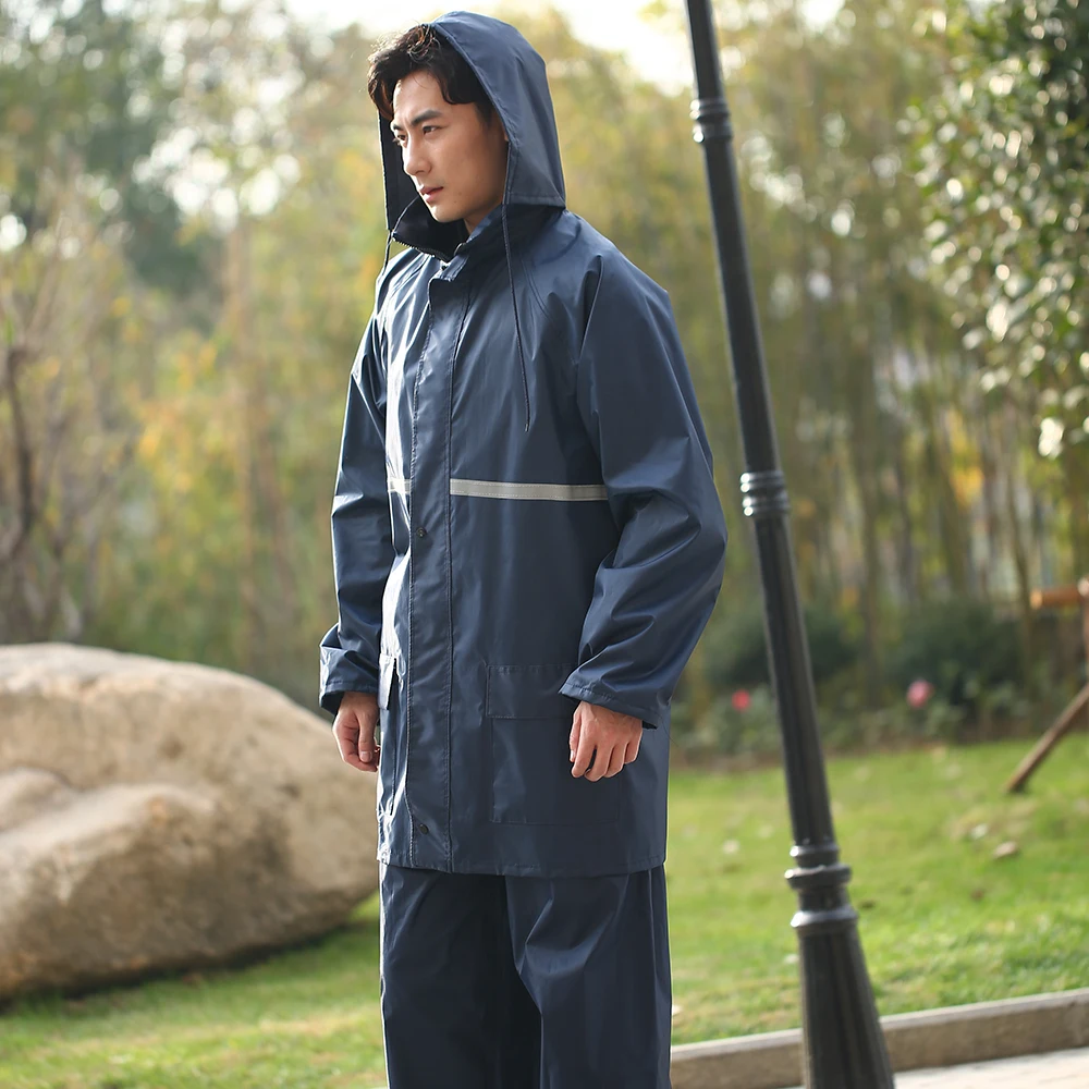 Waterproof Reflective Jacket Rain Coat Reflective Green Rainsuit