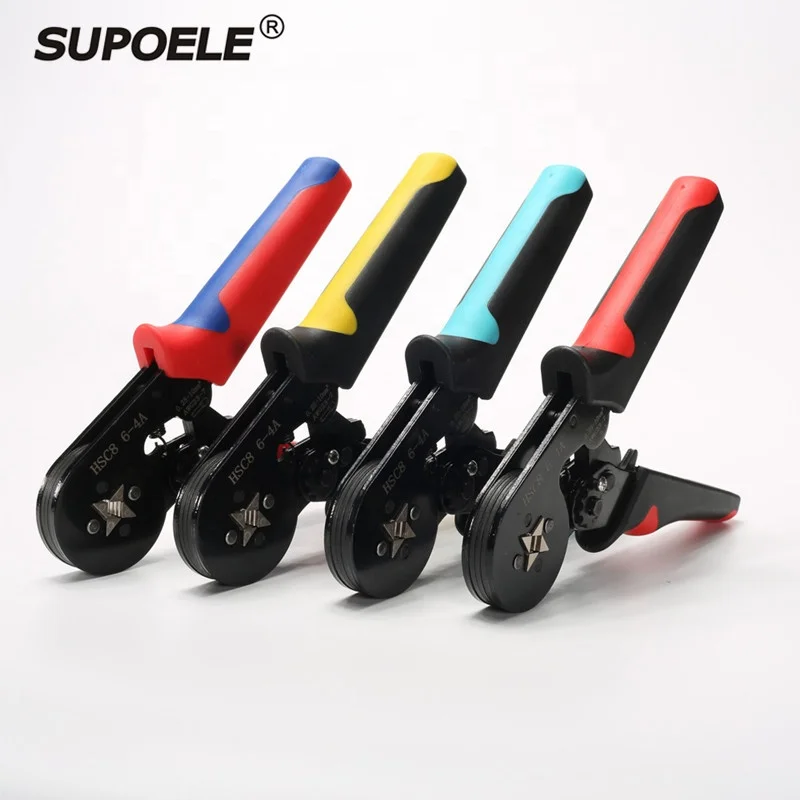 Трубчатые обжимные инструменты HSC8 6-4A плоскогубцы для 0,06-10 мм2 28-7awg клеммы высокоточные Электрические плоскогубцы зажимные наборы