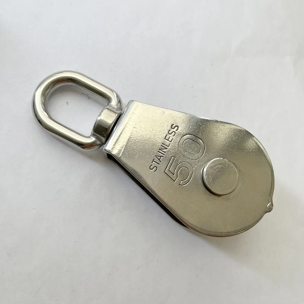 Проволочный Трос из нержавеющей стали, поворотный нейлоновый шкив, одно колесо