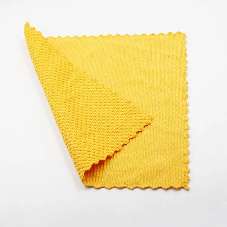 80 Polyester Italy Design Jacquard Merchandise Bags Printing White Microfiber Tea Towel For Kitchen