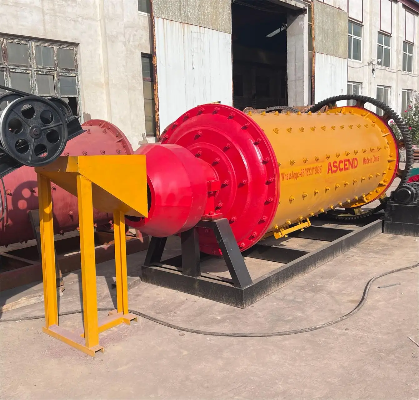 China ball mill FOB Shanghai price 3 5 10tph tons per hour gold ore ball mill with rubber liner steel balls