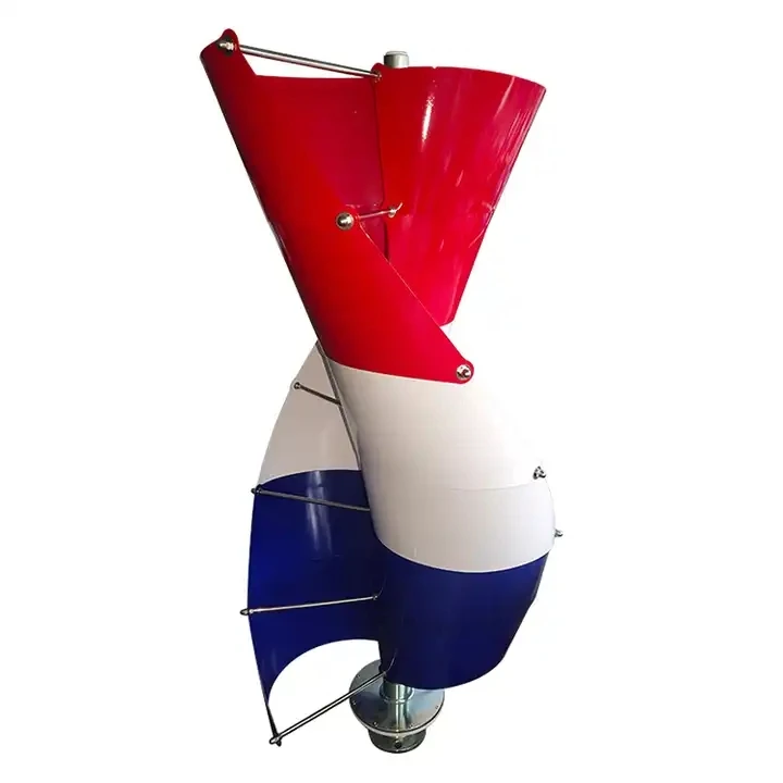 Vertical Axis Wind Power Generator 12V/24V 300W 500W Helical Wind Turbine Low Noise Alternative Energy Generator