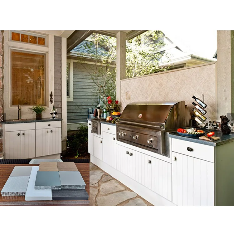 Kitchen Cabinet Honeycomb Aluminium Made , Aluminium Honeycomb Cabinet For Outdoor Kitchen , Honeycomb Aluminum Bathroom Cabinet