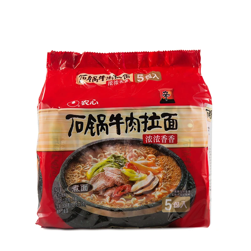 Wholesale price Instant Noodles Supper Instant Ramen Stone Pot Beef flavor Ramen 600g
