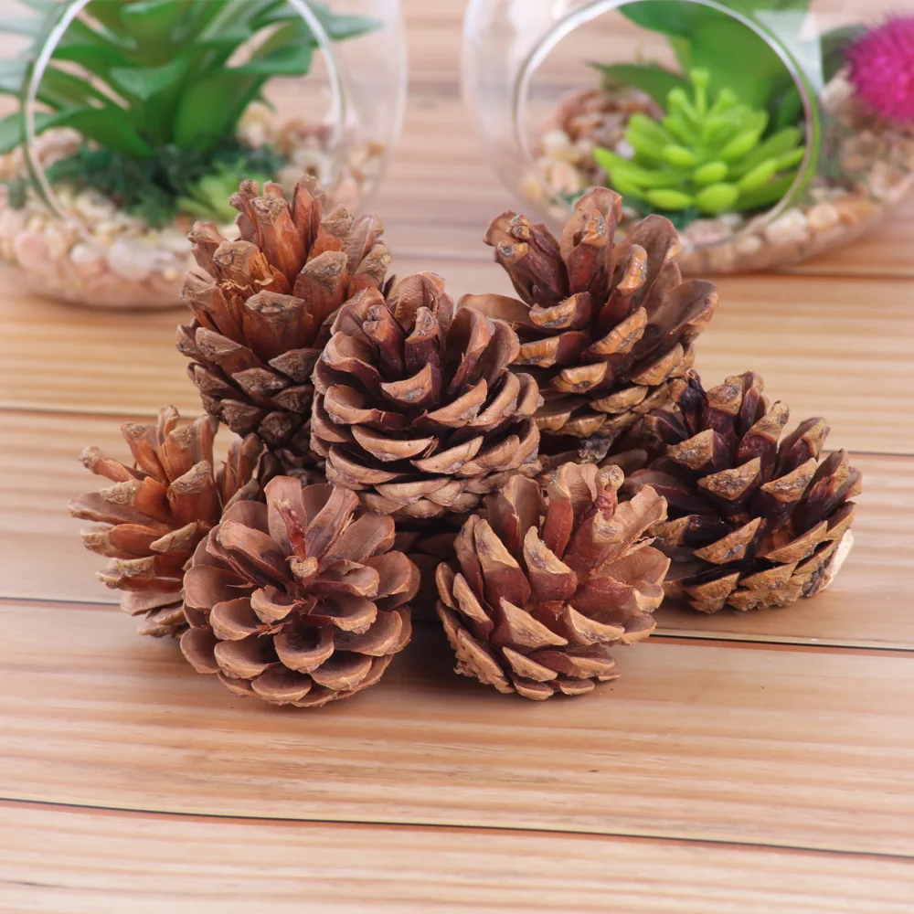 2022 Christmas Decorations Natural Christmas Tree Pine Cones Hanging Dry Flowers DIY Material Wreath Accessories