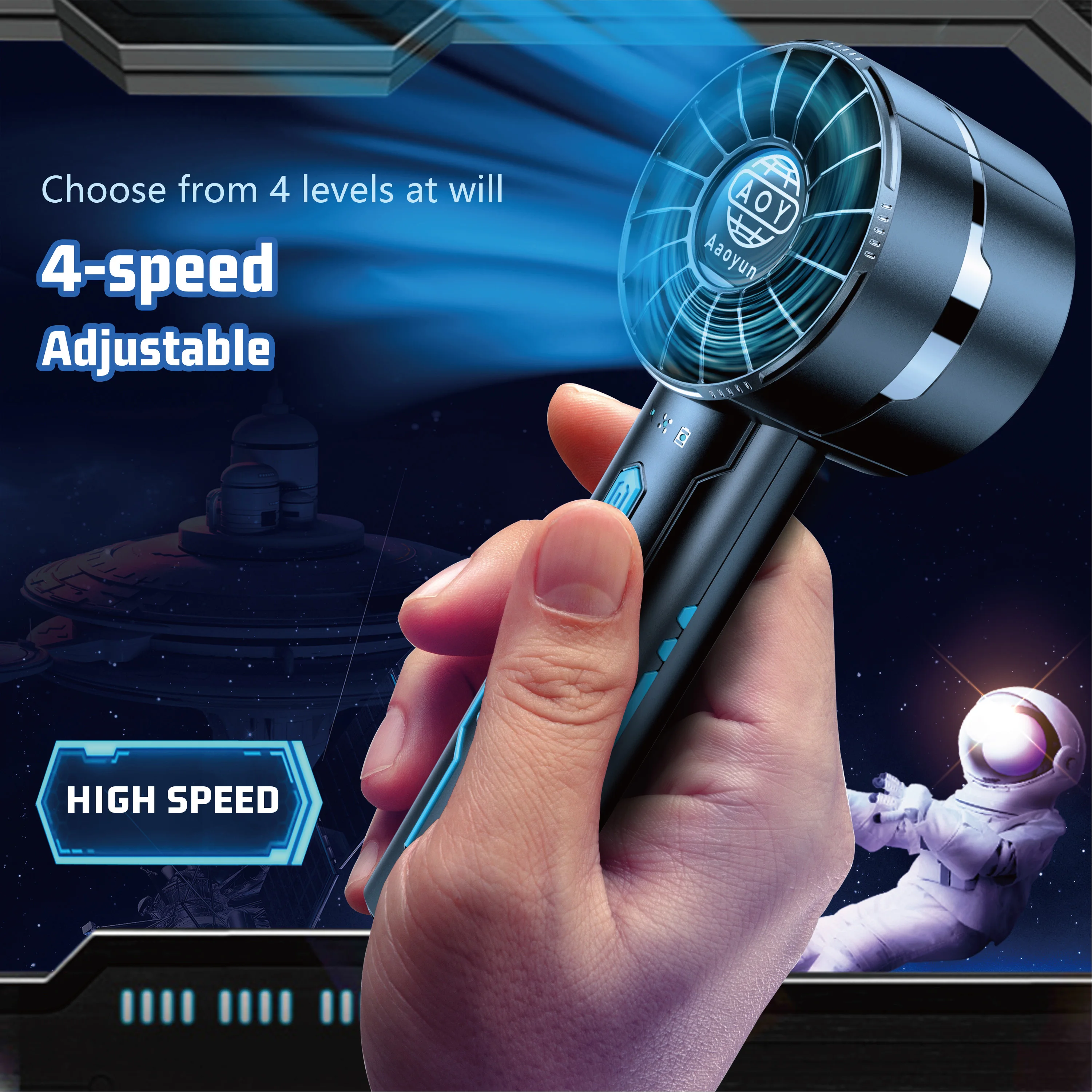 Aaoyun New Style 2024 Portable Mini Usb Fan Custom Portable Electric High Power Pedestal Fan