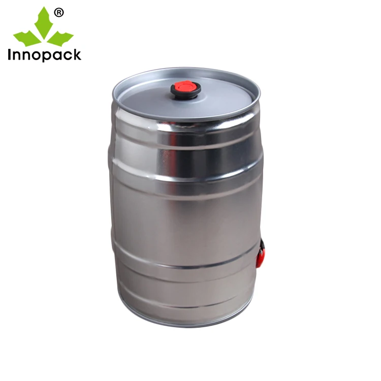 Factory hot sale direct sale 5L mini round stainless steel metal wine barrel with tap