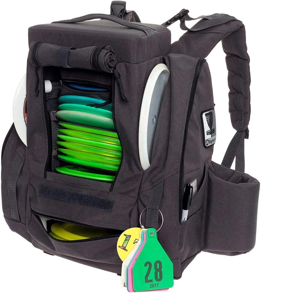 Fusion Pro Disc Golf Backpack 25+ Capacity Flying Golf Bag featuring RFID Technology Hard Stylish National Design Outdoors